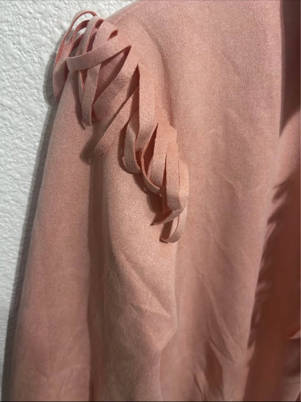 Freiheit Pink Fringe Button-Down Shirt - Picture 2 of 4